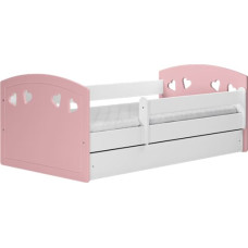 Kocot Kids Bed Julia mix pale pink without drawer with mattress 140/80