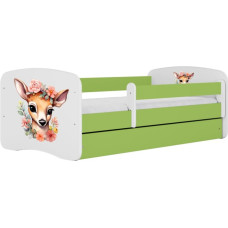 Kocot Kids Bed babydreams green bambi with drawer with mattress 160/80