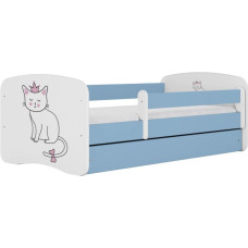 Kocot Kids Bed babydreams blue cat with drawer with mattress 180/80