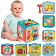 Woopie BABY Wielofunkcyjna Kostka Aktywności Montessori 6w1 - 18m+