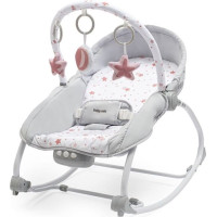 Baby Mix 53427 RECLINER WITH VIBRATING STARS PINK