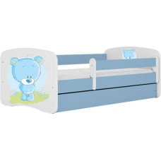 Kocot Kids Bed babydreams blue blue teddybear with drawer with mattress 160/80