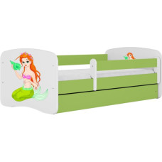 Kocot Kids Bed babydreams green mermaid without drawer with mattress 160/80