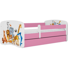 Kocot Kids Bed babydreams pink animals without drawer with mattress 160/80