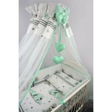 Ankras Bedding set - 6 parts - 120/90/180 - MARZYCIEL - GREEN  ****