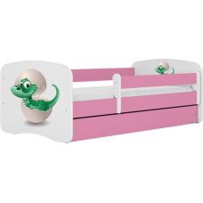 Kocot Kids Bed babydreams pink baby dino without drawer with mattress 140/70