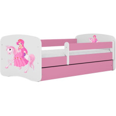 Kocot Kids Bed babydreams pink princess on horse with drawer with mattress 160/80