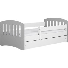 Kocot Kids Bed classic 1 mix grey without drawer with mattress 140/80