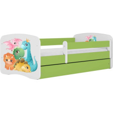 Kocot Kids Bed babydreams green tiny dinos with drawer with mattress 140/70