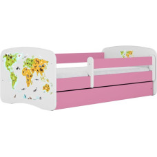 Kocot Kids Bed babydreams pink map with drawer with mattress 160/80