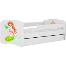 Kocot Kids Bed babydreams white mermaid with drawer with mattress 140/70