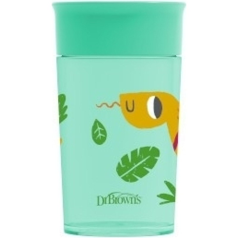 Dr.browns TC01095 MUG 360 * DRINKING AS FROM A GLASS 300 ML GREEN