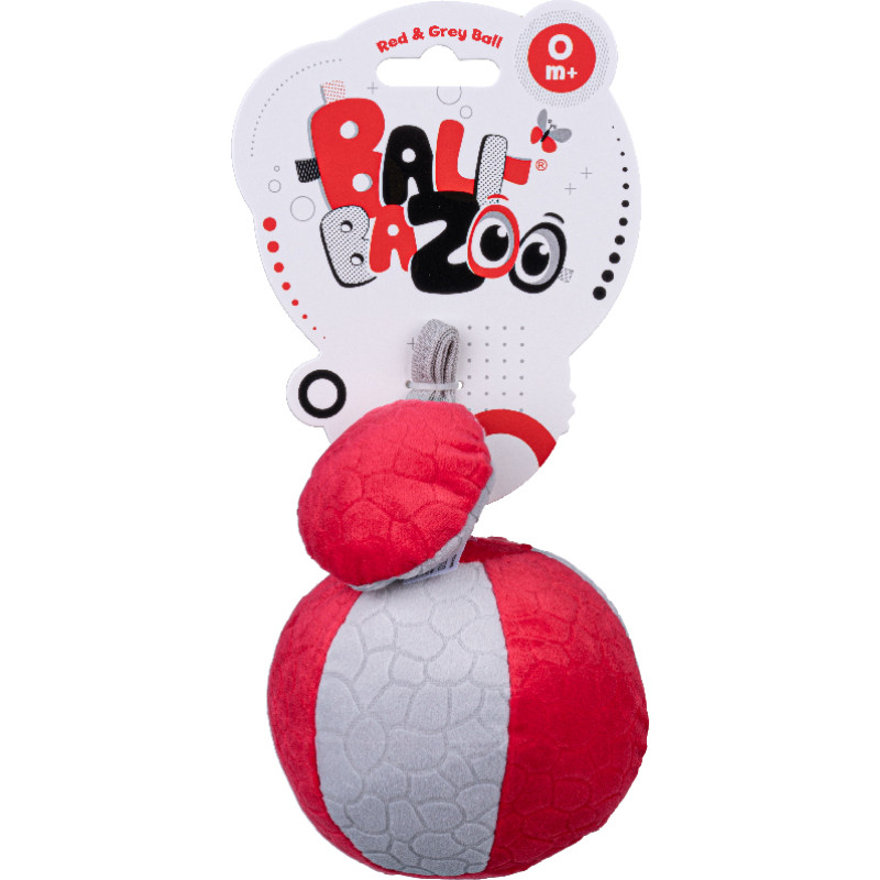 Dumel BALIBAZOO BB 80304 Piłeczka czerwono-szara