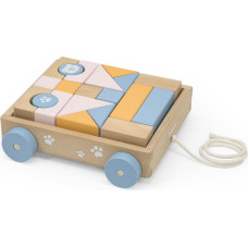 VIGA PolarB puidust klotsid ratastel kastis 44096