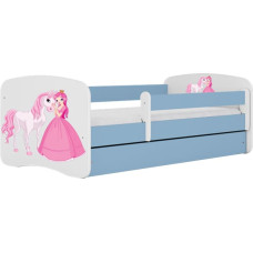 Kocot Kids Bed babydreams blue princess horse without drawer with mattress 140/70