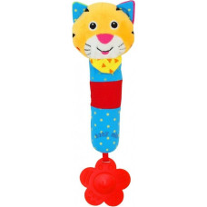 Baby Mix 24528 RATTLE TOY PLUSH TIGER - SQUEAKER