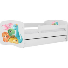 Kocot Kids Bed babydreams white tiny dinos without drawer with mattress 160/80