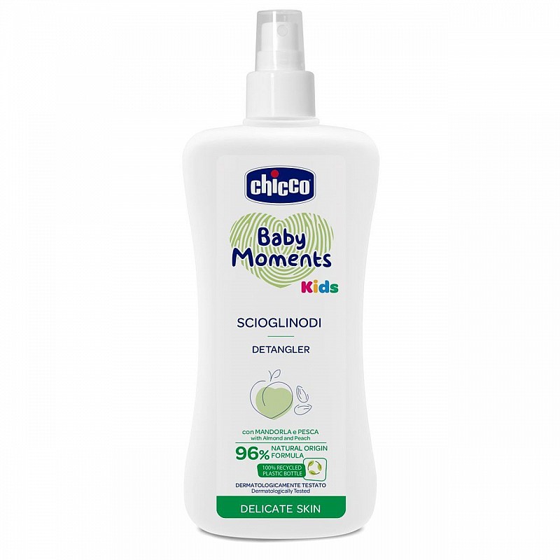 CHICCO Baby Moments Juuksesprei Detangler, 200ml.