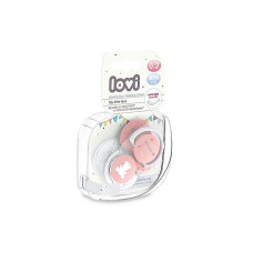 LOVI MY LITTLE  LOVE Dummy Silicone MINI dünaamiline 0-2M 2 tk., 22/847 GIRL