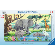 Ravensburger pusle  Wild Animals 15tk., R06136