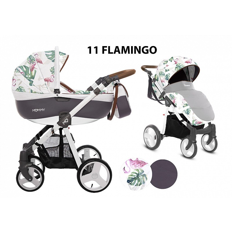 BABYACTIVE MOMMY Spring/Summer Vanker-jalutuskäru  2in1, 11 FLAMINGO