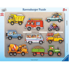 Ravensburger Pusle raamis Vehicles 10tk. 3+ R 05232