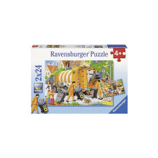 Ravensburger pusle 2X24 Garbage trucks R 09192