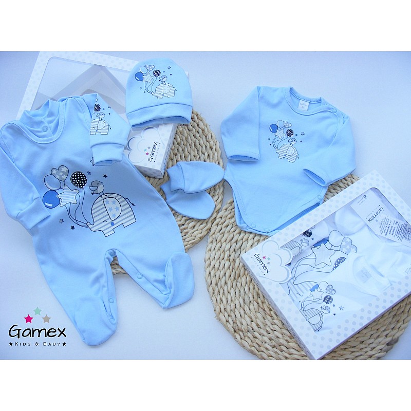 GAMEX 5-osaline komplekt ELEPHANT (475) 430662, suurus 62 white/blue