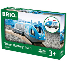 BRIO RAILWAY Travel patareiga töötav auruvedur, 33506