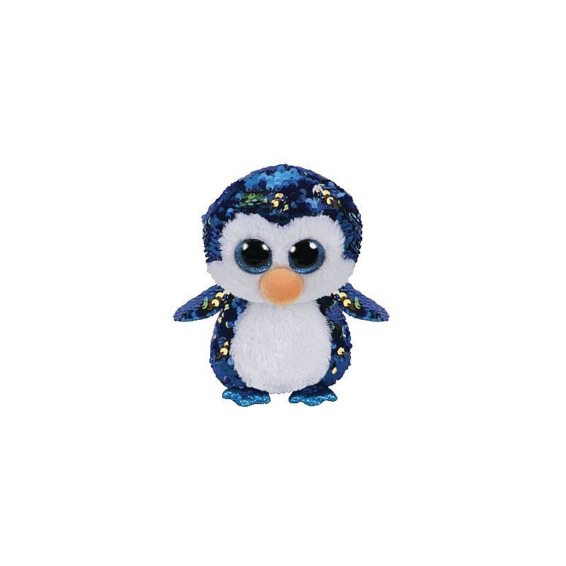 TY Flippables Мягкая игрушка PAYTON SEQUIN PENGUIN reg 15см, TY36264