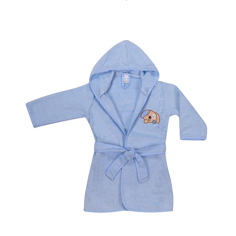 DUET BABY FROTTE Vannimantel kapuutsiga  92-104сm, 467 DOG sinine (744672)