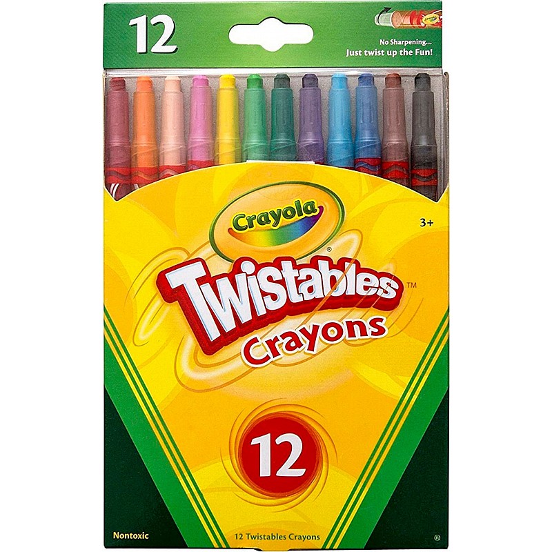 CRAYOLA Väljakeeratavad kriidid (12 tk.)