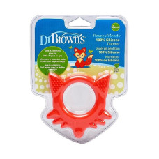 DR.BROWNS Flexees Friends ergonoomiline närimislelu Rebane TE002-P2 punane