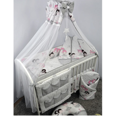 ANKRAS BALLERINA Voodipesu komplekt 6 eset 120x90/360сm GREY