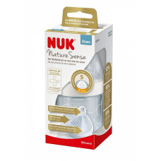 NUK NATURE SENSE Klaaspudel 120ml, 0m+. 1S SP08 valge LÕPUMÜÜK