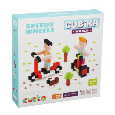 CUBIKA Деревянный конструктор 7 лет + Speedy Wheels 200шт., 15290