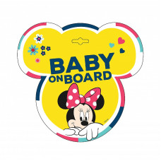 DISNEY BABY Baby on board  Logi autosse sisse MINNIE 9613