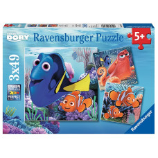 Ravensburger pusle 3x49 Finding Dory R 09345