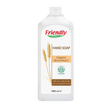 FRIENDLY ORGANIC orgaaniline niisutav vedelseep riisiekstraktiga TÄITEPAKEND 1000 ml FR0430