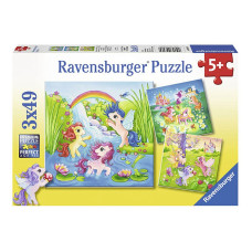 Ravensburger pusle 3x49 Fairyland Ponies R 09306