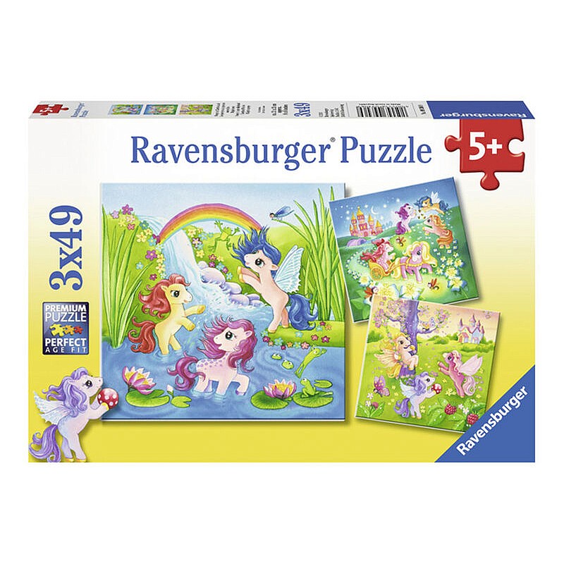 Ravensburger pusle 3x49 Fairyland Ponies R 09306