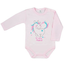 KOALA BABY pikkade varrukatega bodi UNICORN T1-644, susurus 62 roosa