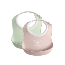 BABYBJORN SMALL BIB pudipõll  2tk. 4m+, Powder Green / Powder Pink  052043