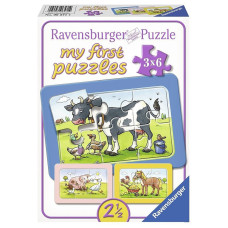 RAVENSBURGER minu esimene pusle 3x6 Good Animal Friends R 06571