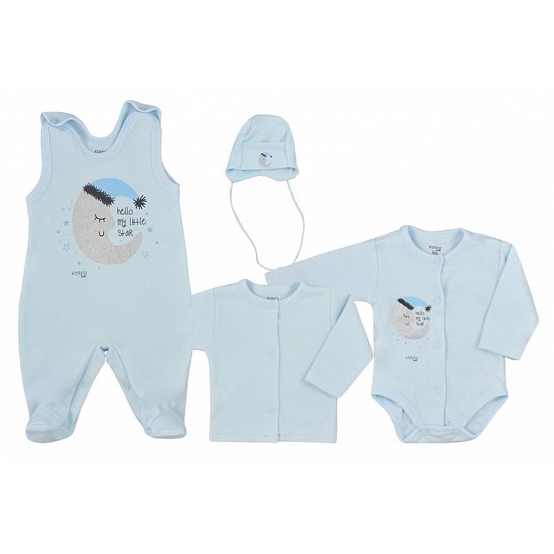 KOALA MOON komplekt 4-osaline , suurus - 50,  08-073 sinine