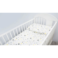 ANKRAS STARS Voodipesu komplekt 2 eset 135x100cm, grey/yellow