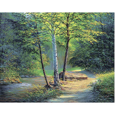 TSVETNOY diamond mosaiik 40x50cm Birches, LG259e