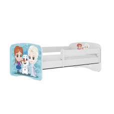 KOCOT KIDS võrevoodi + madrats komplektis BABYDREAMS white Frozen 140x70cm