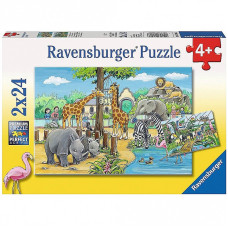 Ravensburger pusle 2x24 ZOO R07806