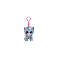 TY Flippables Мягкая игрушка - брелок WHIMSY SEQUIN BLUE CAT 8см, TY35308